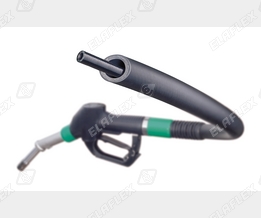 Coax hose assembly, section view