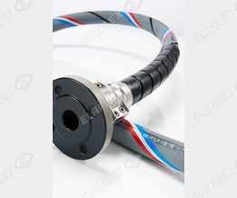 Elaflon Plus FEP hose assembly with KSS anti kinking sleeve