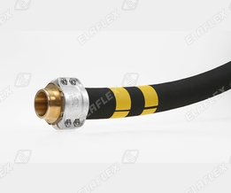 HD 50 reel hose for petroleum based products, VC 50-2" Spannloc clamped male coupling