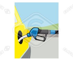 Icon / Clipart<br />Petrol Station Nozzle & Hose Tanken